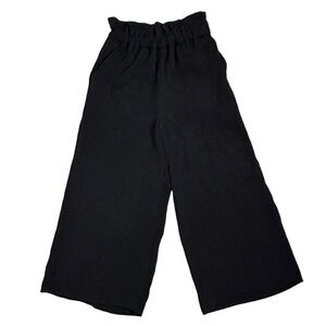 Moon River Black Cropped Pull On Pants
